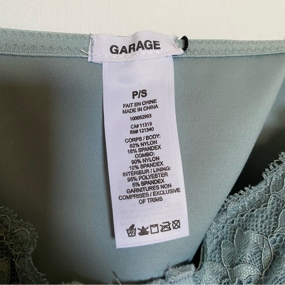 NWT GARAGE Elegant Lace Bralette in Light Blue - Picture 5 of 7